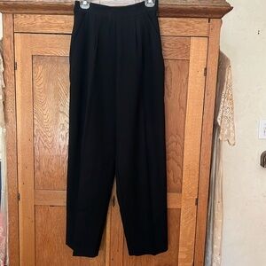 Magaschoni black wool slacks, wool, size 6